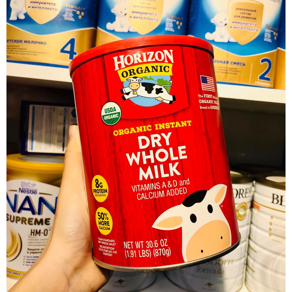 Sữa tươi Horizon Organic dạng bột review chất lượng 